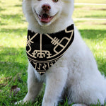 Viking Vegvisir Print Over The Collar Dog Bandana