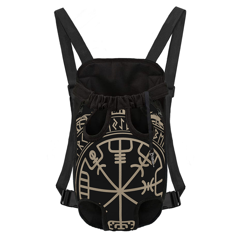 Viking Vegvisir Print Pet Carrier Backpack