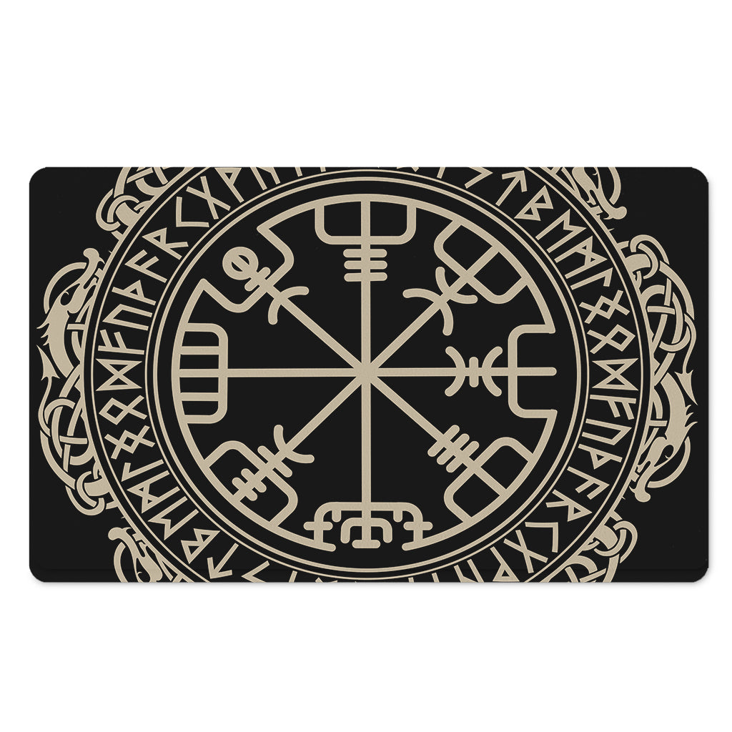 Viking Vegvisir Print Polyester Doormat