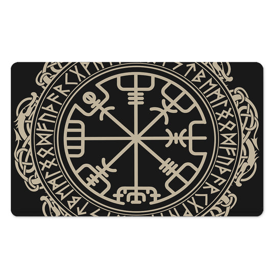 Viking Vegvisir Print Polyester Doormat