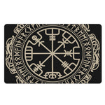 Viking Vegvisir Print Polyester Doormat