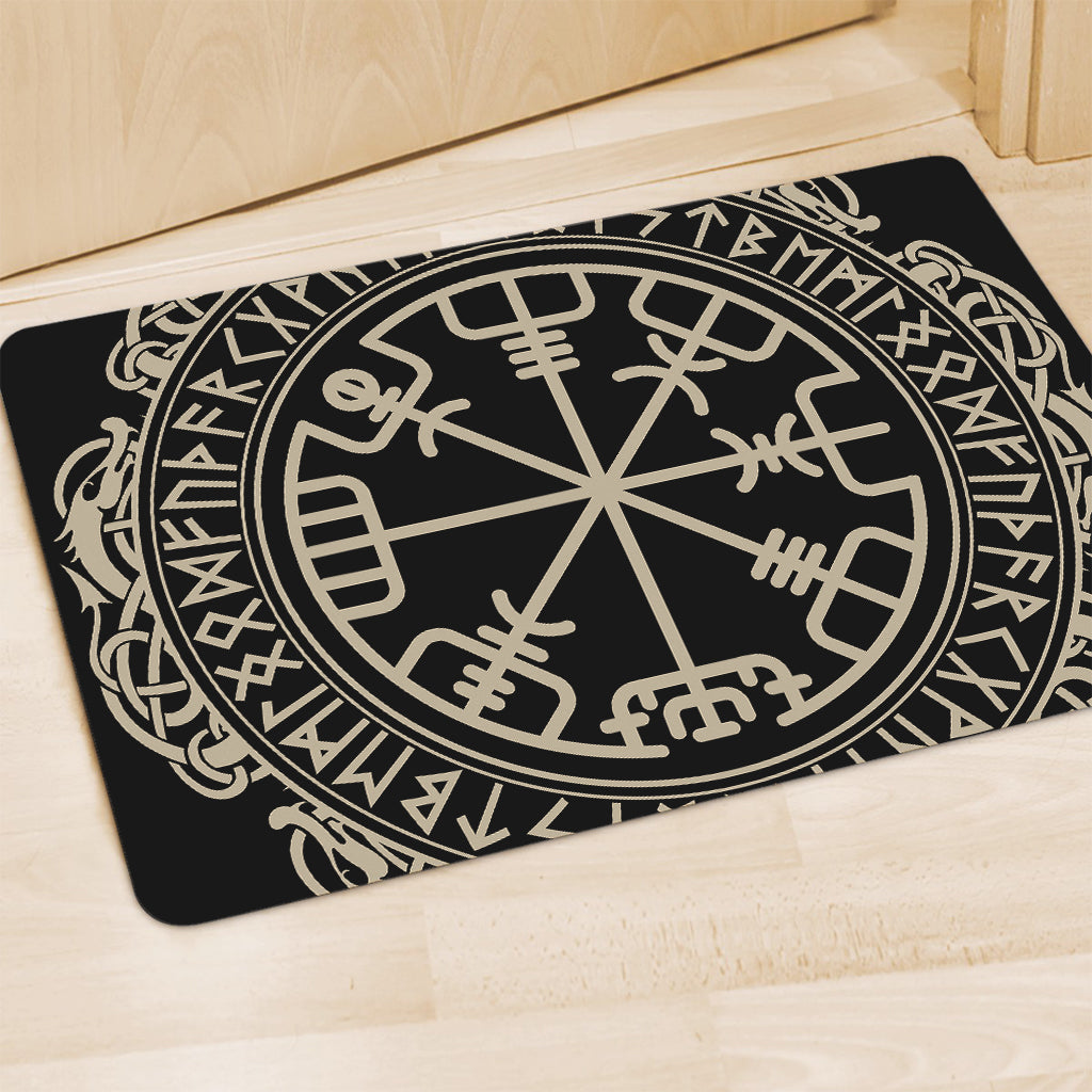 Viking Vegvisir Print Polyester Doormat
