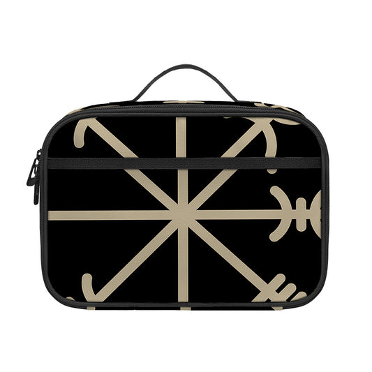 Viking Vegvisir Print Portable Lunch Bag