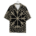 Viking Vegvisir Print Rayon Hawaiian Shirt