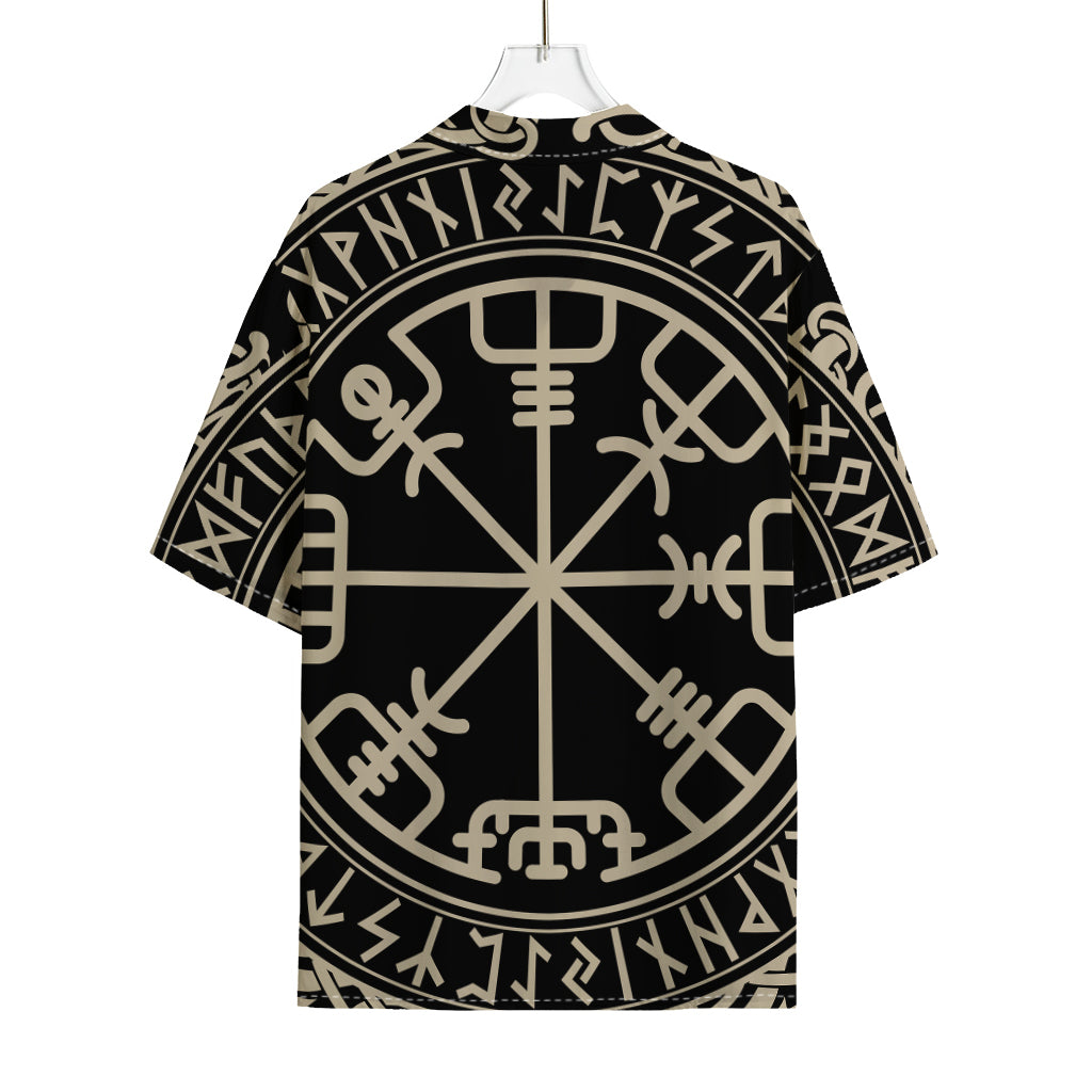 Viking Vegvisir Print Rayon Hawaiian Shirt