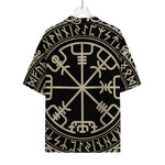 Viking Vegvisir Print Rayon Hawaiian Shirt