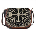 Viking Vegvisir Print Saddle Bag