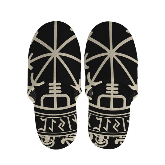 Viking Vegvisir Print Slippers