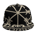 Viking Vegvisir Print Snapback Cap