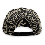 Viking Vegvisir Print Snapback Cap