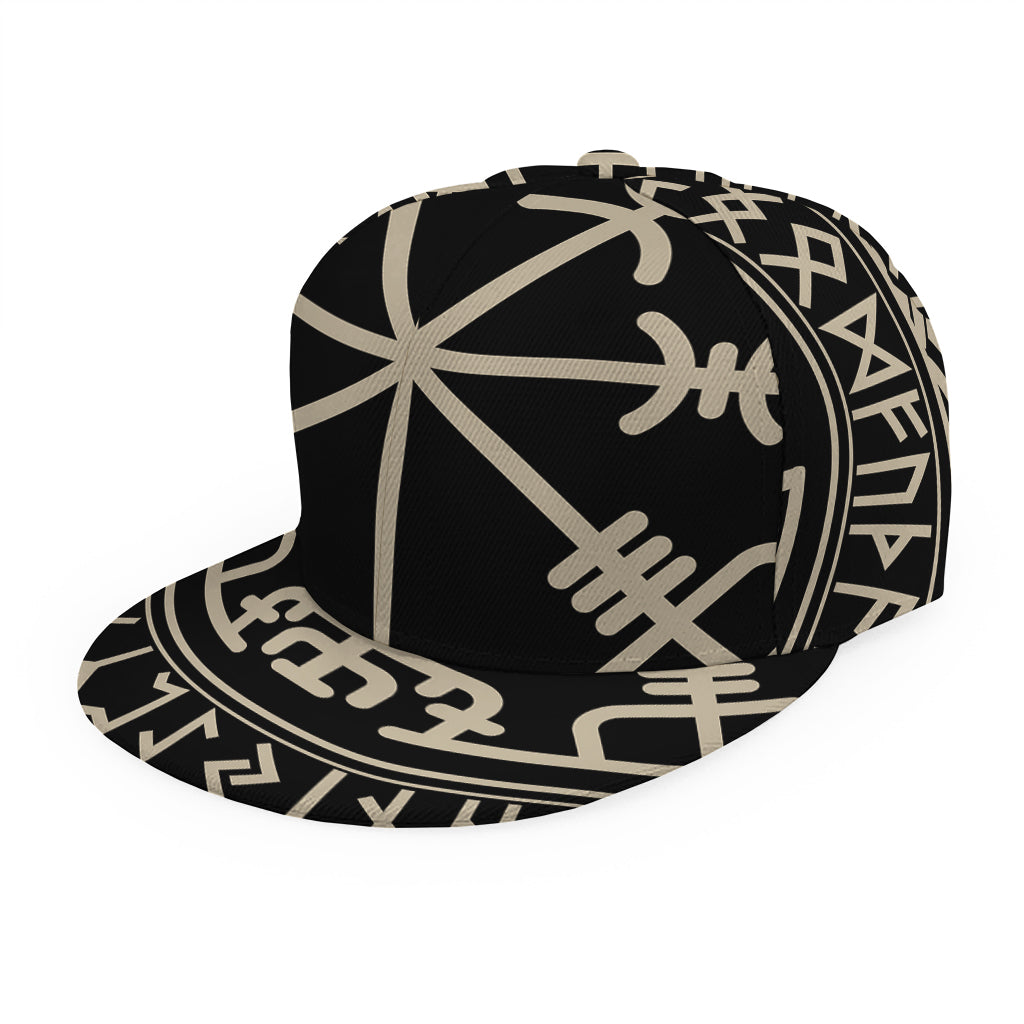 Viking Vegvisir Print Snapback Cap