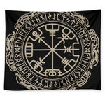 Viking Vegvisir Print Tapestry