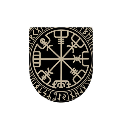 Viking Vegvisir Print Toilet Lid Cover