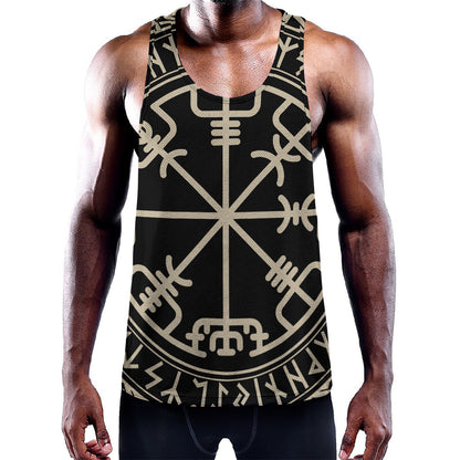 Viking Vegvisir Print Training Tank Top