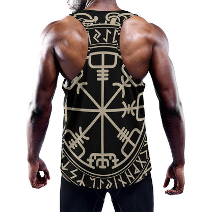 Viking Vegvisir Print Training Tank Top