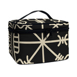 Viking Vegvisir Print Travel Makeup Bag