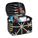 Viking Vegvisir Print Travel Makeup Bag
