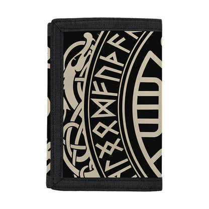 Viking Vegvisir Print Trifold Wallet