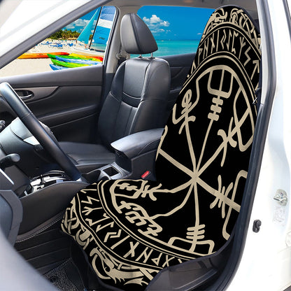Viking Vegvisir Print Waterproof Car Seat Cover