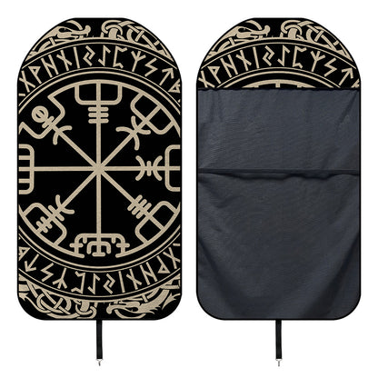 Viking Vegvisir Print Waterproof Car Seat Cover