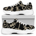 Viking Vegvisir Print White Chunky Shoes