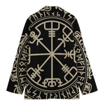 Viking Vegvisir Print Women's Blazer