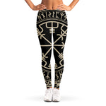 Viking Vegvisir Print Women's Leggings