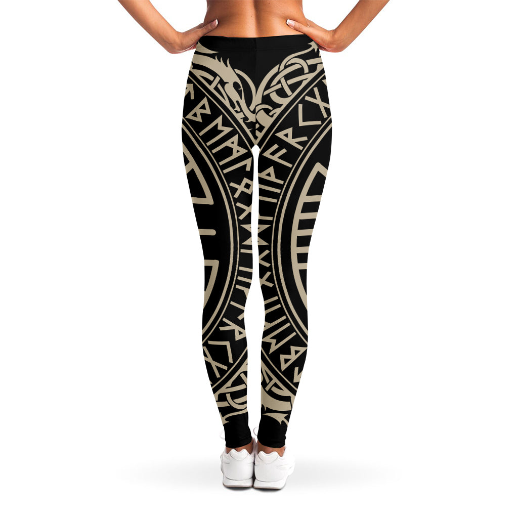 Viking Vegvisir Print Women's Leggings