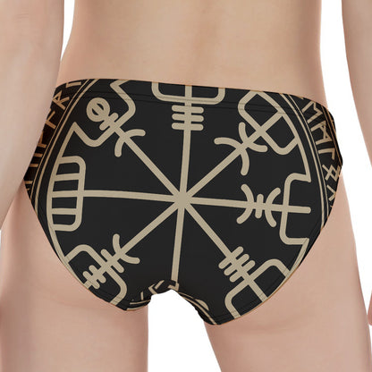 Viking Vegvisir Print Women's Panties