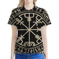 Viking Vegvisir Print Women's Polo Shirt