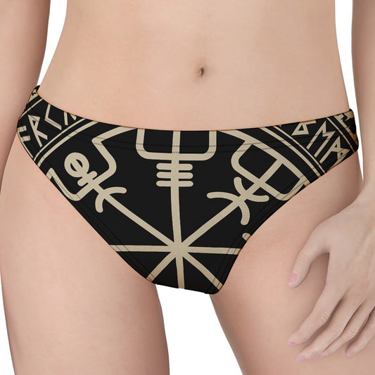 Viking Vegvisir Print Women's Thong