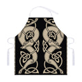 Viking Wolves Symbol Print Adjustable Apron