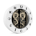 Viking Wolves Symbol Print Alarm Clock