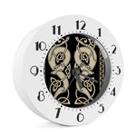 Viking Wolves Symbol Print Alarm Clock