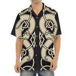 Viking Wolves Symbol Print Aloha Shirt