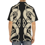 Viking Wolves Symbol Print Aloha Shirt