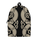 Viking Wolves Symbol Print Backpack