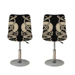 Viking Wolves Symbol Print Bar Stool Covers