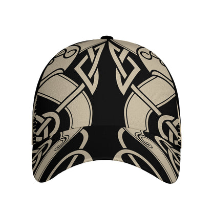 Viking Wolves Symbol Print Baseball Cap