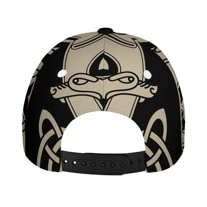 Viking Wolves Symbol Print Baseball Cap
