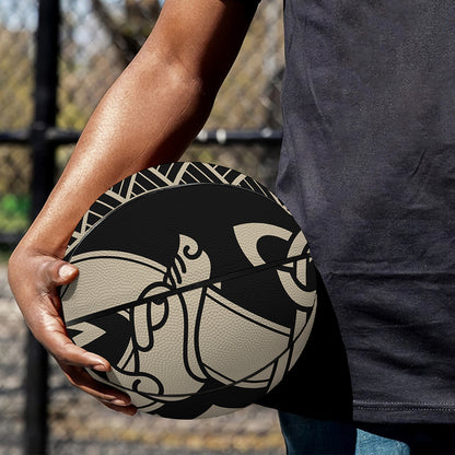 Viking Wolves Symbol Print Basketball