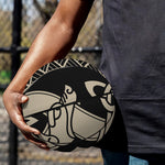 Viking Wolves Symbol Print Basketball