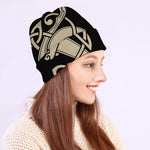 Viking Wolves Symbol Print Beanie