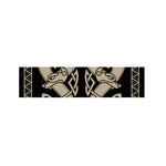 Viking Wolves Symbol Print Bed Runner