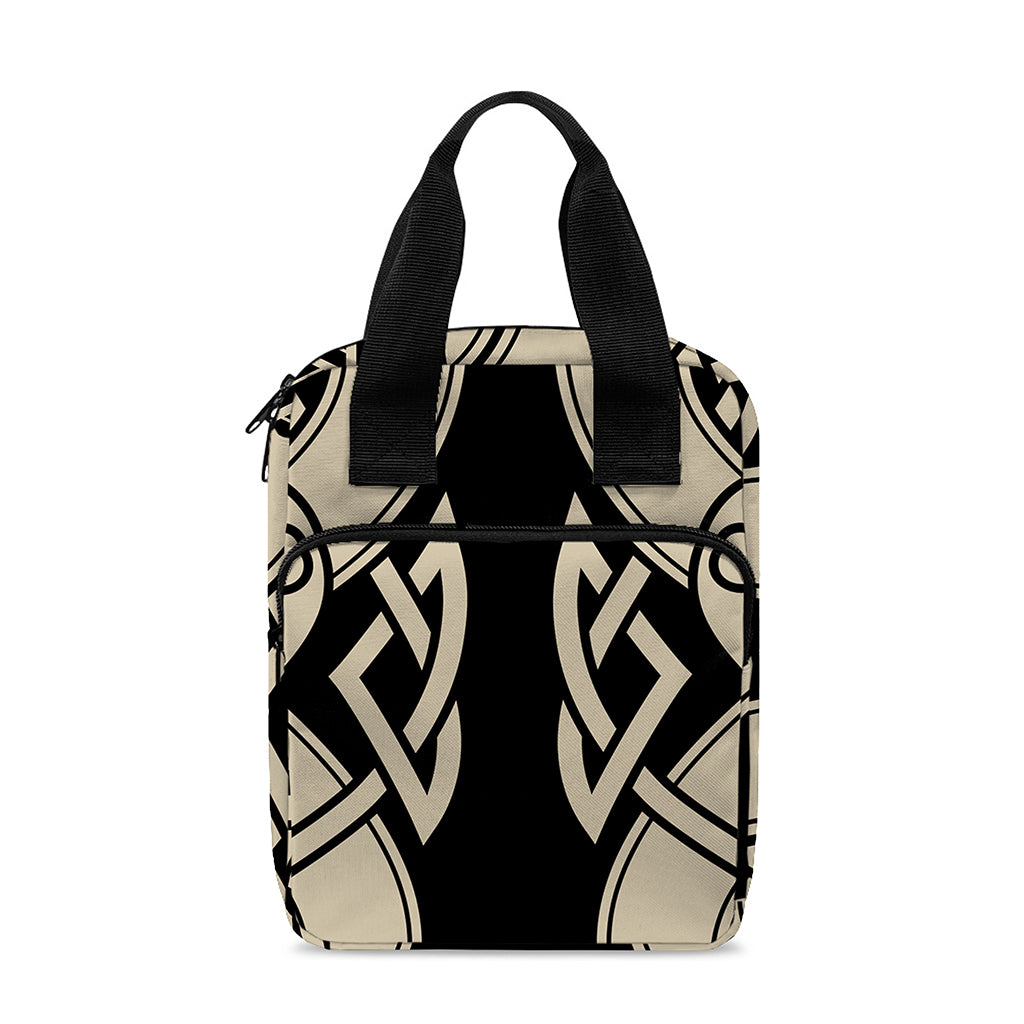 Viking Wolves Symbol Print Bible Tote Bag