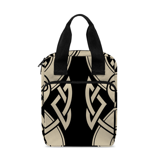 Viking Wolves Symbol Print Bible Tote Bag
