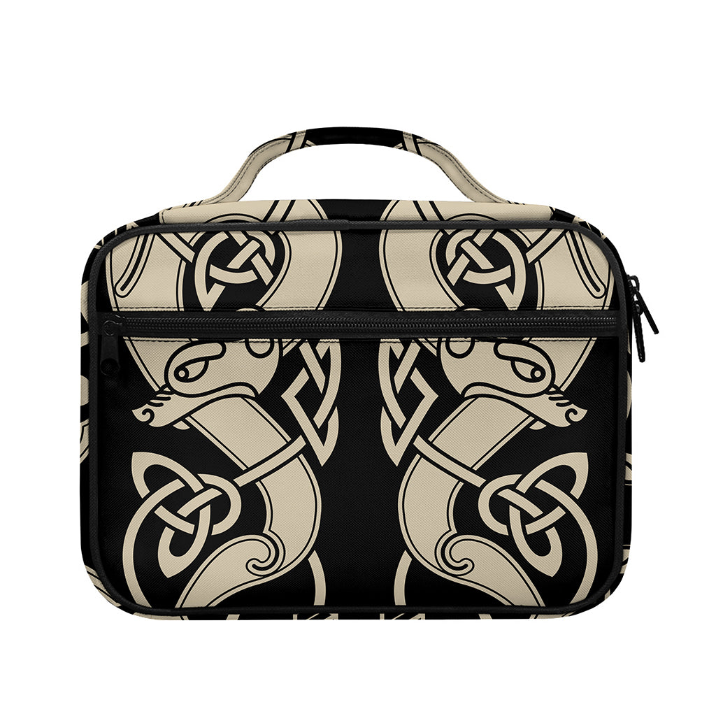 Viking Wolves Symbol Print Briefcase Bible Bag