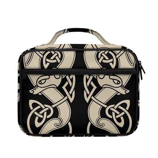 Viking Wolves Symbol Print Briefcase Bible Bag
