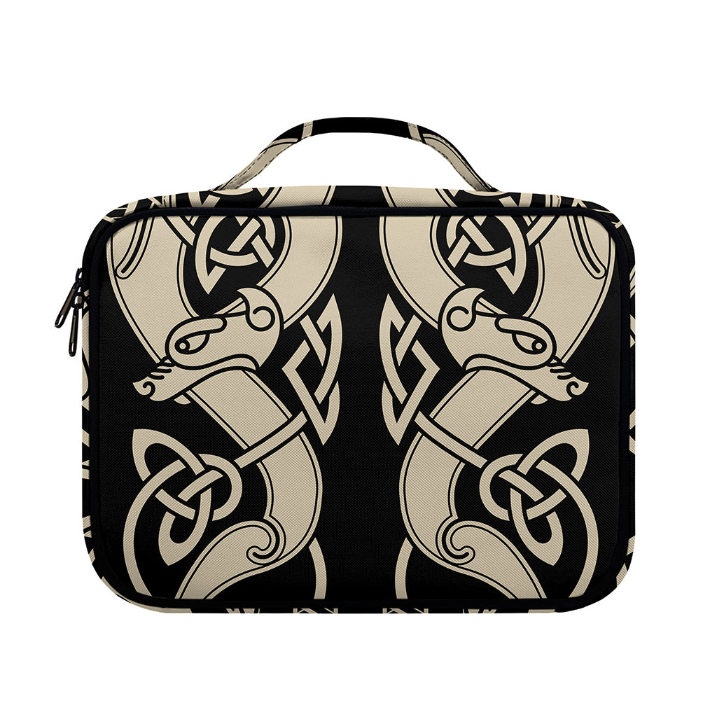 Viking Wolves Symbol Print Briefcase Bible Bag