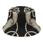 Viking Wolves Symbol Print Bucket Hat